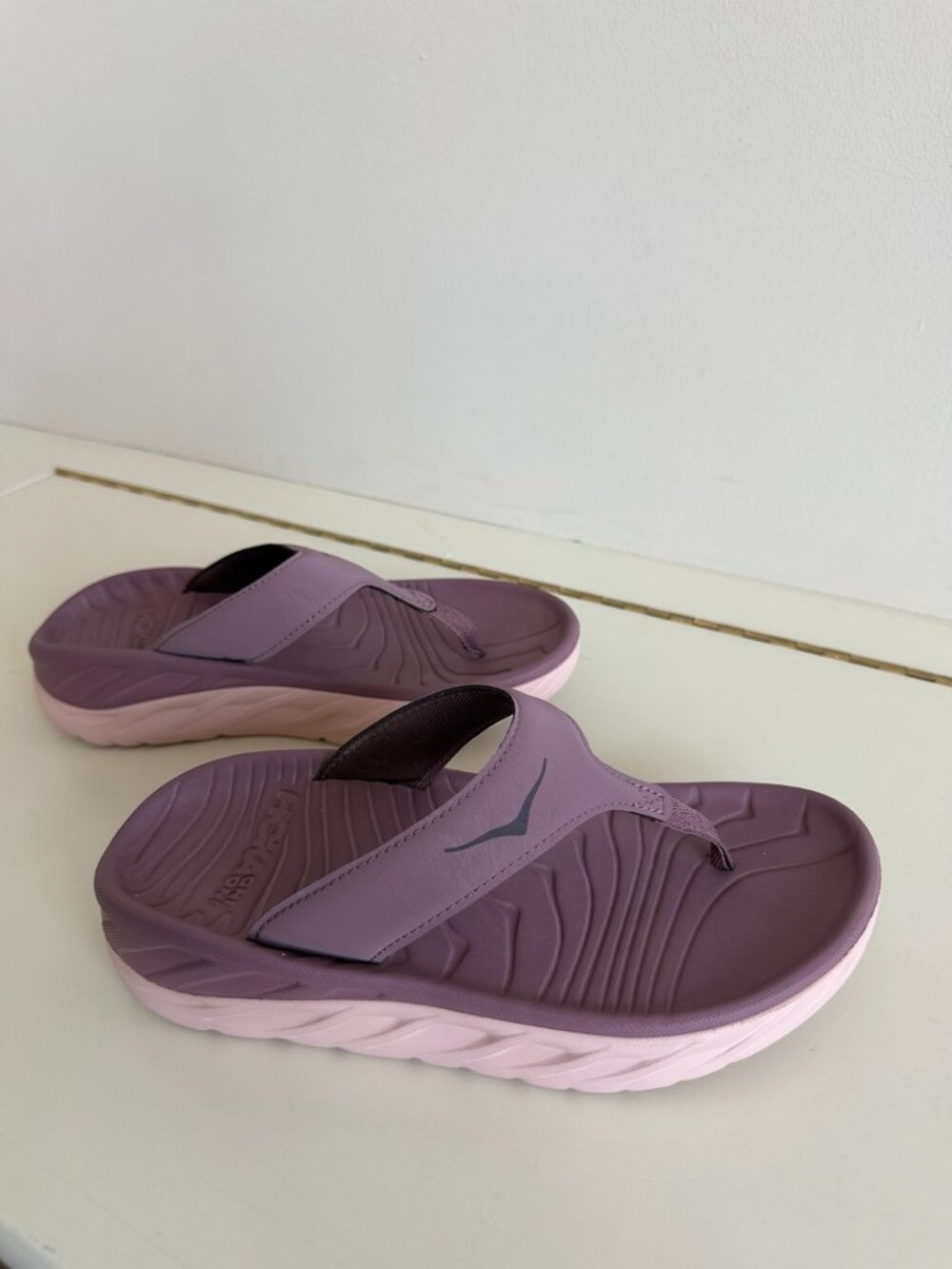 HOKA Ora Recovery Flip 3 Mauve Pink Sandals Women’s Size 6 NWOT - Picture 2 of 8